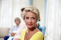 FILE - In this July 1986 file photo, Actress Jane Powell poses for a photo in New York. Jane Powell, the bright-eyed, operatic-voiced star of Hollywood's golden age musicals who sang with Howard Keel in “Seven Brides for Seven Brothers” and danced with Fred Astaire in “Royal Wedding,” has died. Thursday, Sept. 16, 2021. She was 92. (AP Photo/Richard Drew, File)