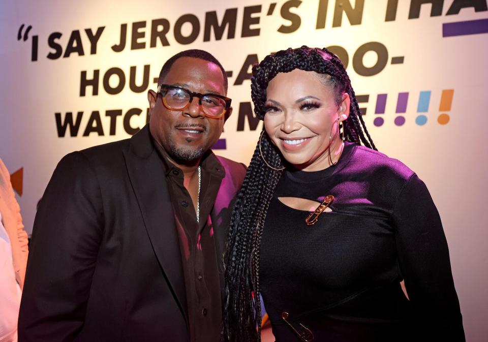 Martin Lawrence and Tisha Campbell attend the "Martin: The Reunion" Private Screening and Experience on June 15, 2022 in Los Angeles, California.