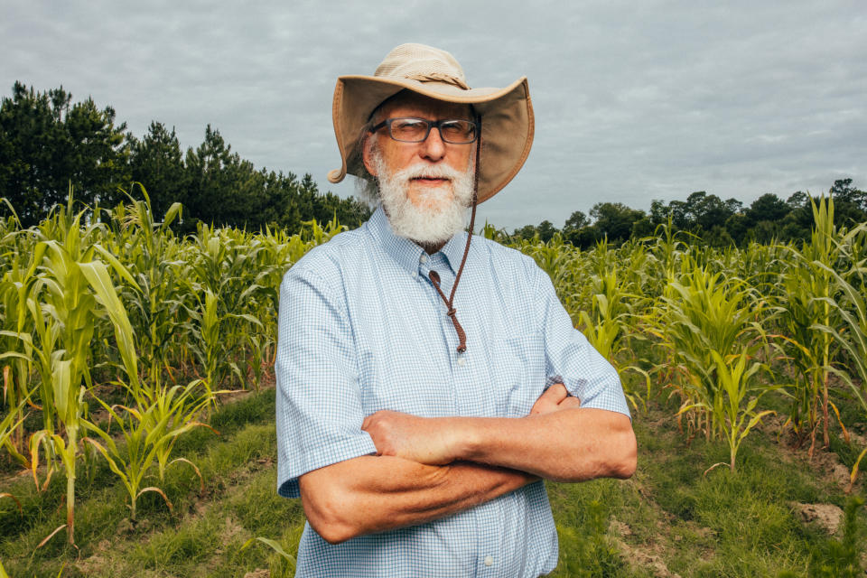 John Quarterman on his farm in Lowndes County, Ga. (Matt Odom / for NBC News)