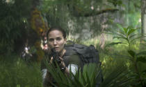 <p>Alex Garland follows up ‘Ex Machina’ with this film based on the novel of the same name by Jeff VanderMeer. It centres on Natalie Portman’s Lena, a biologist who signs up for an expedition into an environmental disaster zone after her husband goes missing. Lena’s joined by an anthropologist (Gina Rodriguez), a psychologist (Jennifer Jason Leigh), a surveyor (Tessa Thompson) and a linguist (Tuva Novotny) on their journey into Area X. </p>