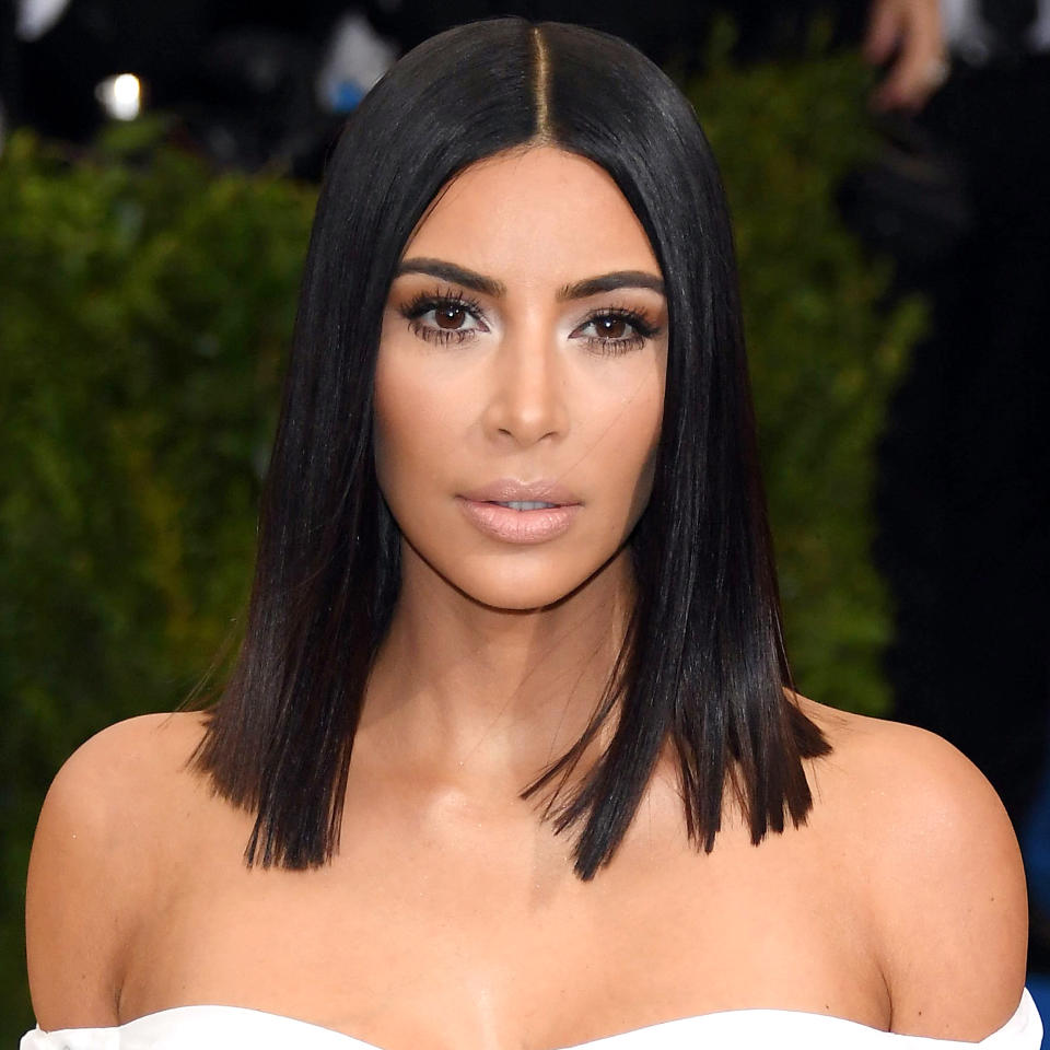 Kim Kardashian's Super Sleek Lob
