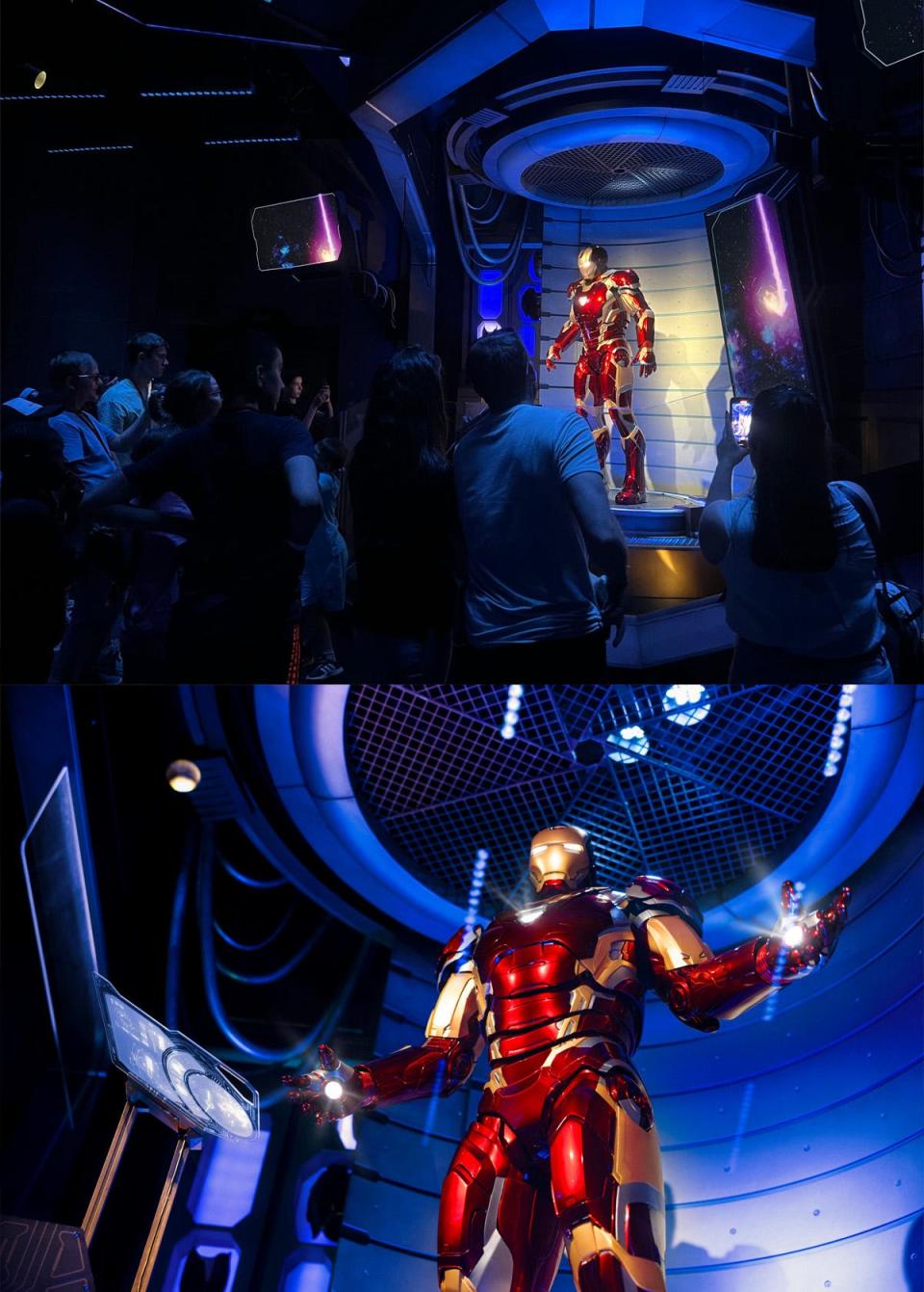 Iron Man animatronic in Avengers Campus at Disneyland Paris