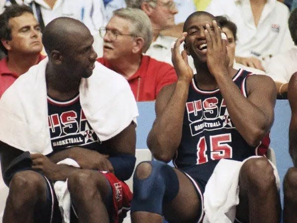 Michael Jordan and Magic Johnson