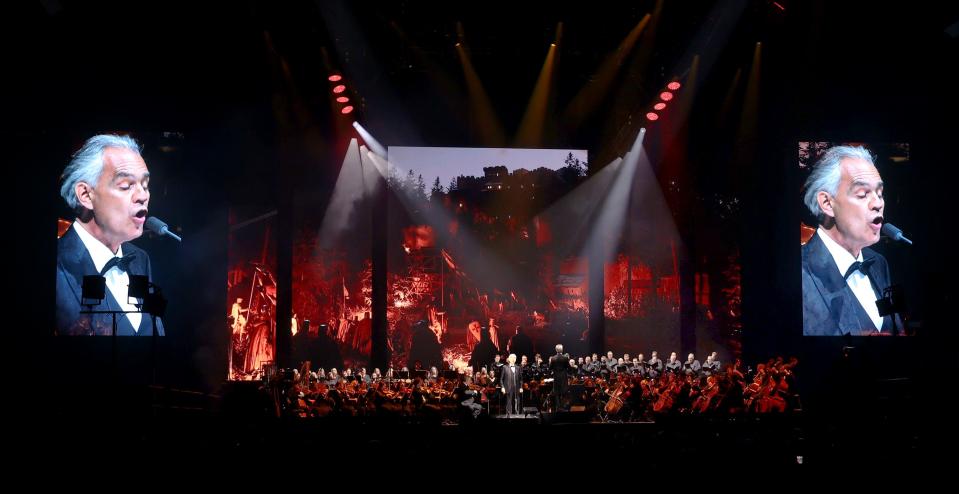 Andrea Bocelli performs in concert at Vivint Arena in Salt Lake City on Wednesday, May 17, 2023. | Scott G Winterton, Deseret News