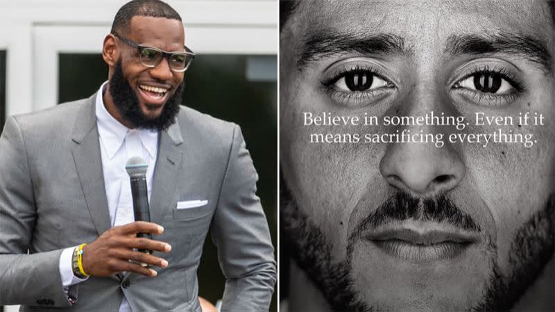 LeBron has weighed in on the Nike controversy. Pic: Getty