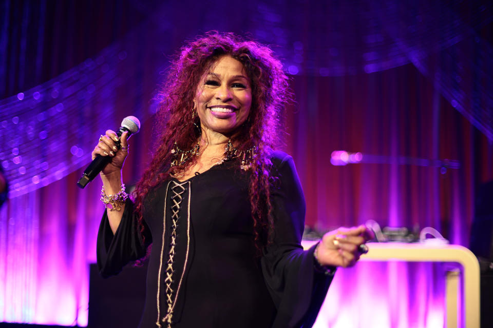 Chaka Khan performing