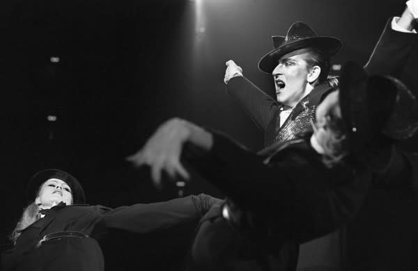 Steve Strange performing with VIsage in Germany in 1981