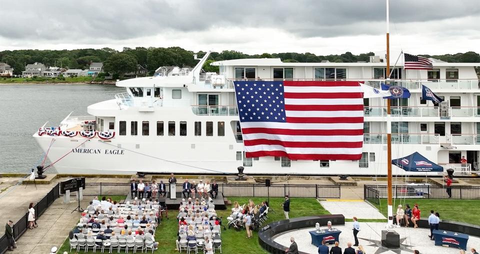 American Cruise Lines continues to negotiate to bring its ships into the Port of New Hampshire this summer and fall