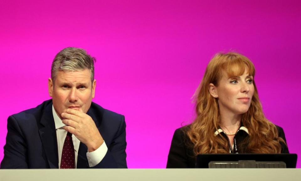 Keir Starmer and the party’s deputy leader, Angela Rayner