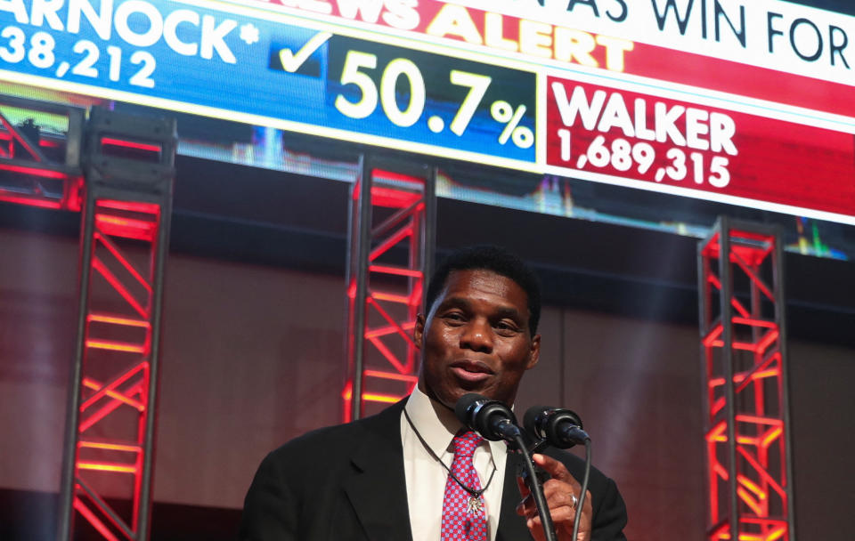 Trump-Kandidat Herschel Walker gesteht nach der Stichwahl in Georgia seine Niederlage ein. (Bild: REUTERS/Alyssa Pointer)