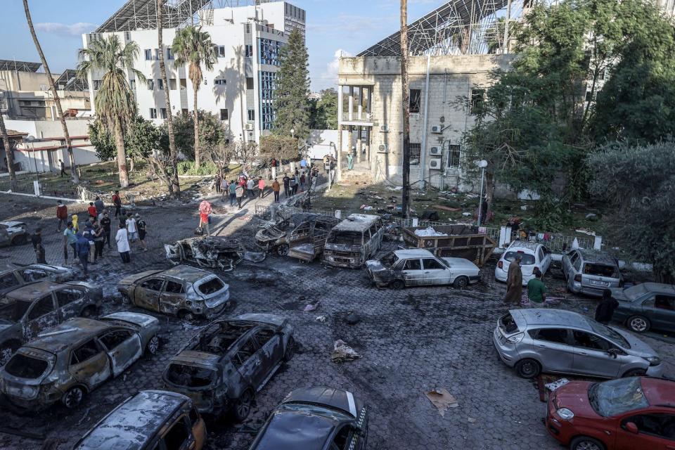 gaza hospital bombing