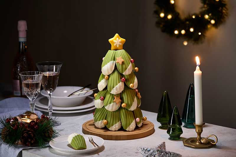 高32公分的心願聖誕樹成品，絕對是聖誕餐桌上最美的風景（圖／品牌提供）