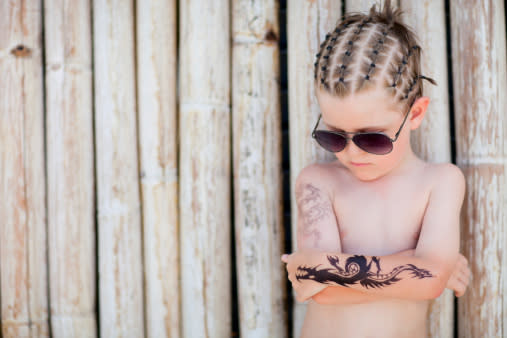 Parents who tattoo their kids