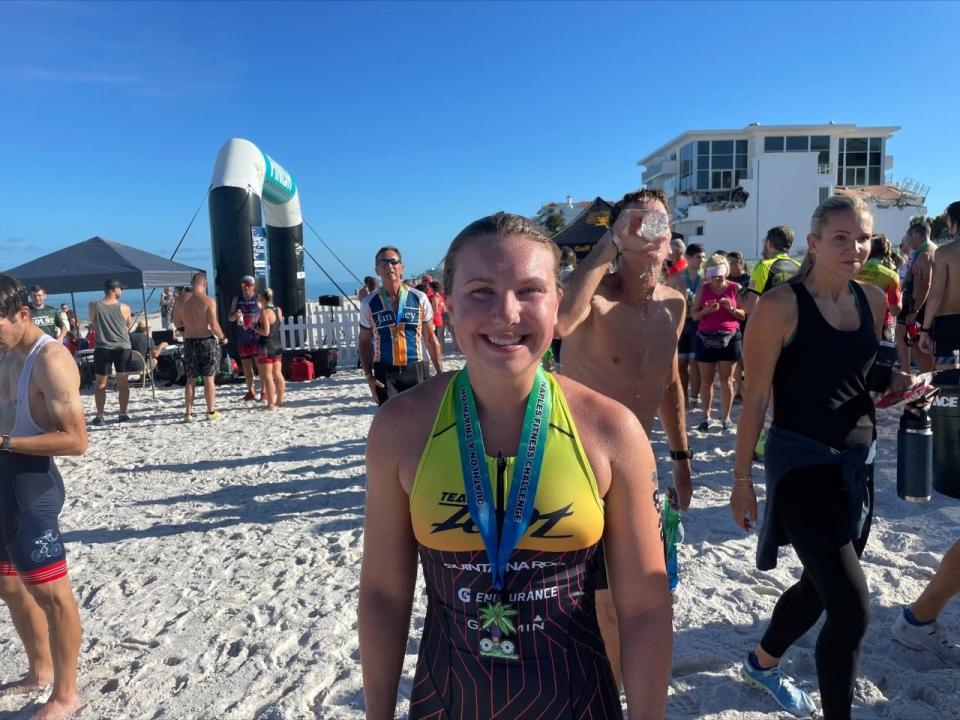 Triathlon athlete Brooke Kelley at the 36th Annual Naples Fitness Challenge at The Naples Beach Hotel & Golf Club, Sunday, June 5, 2022