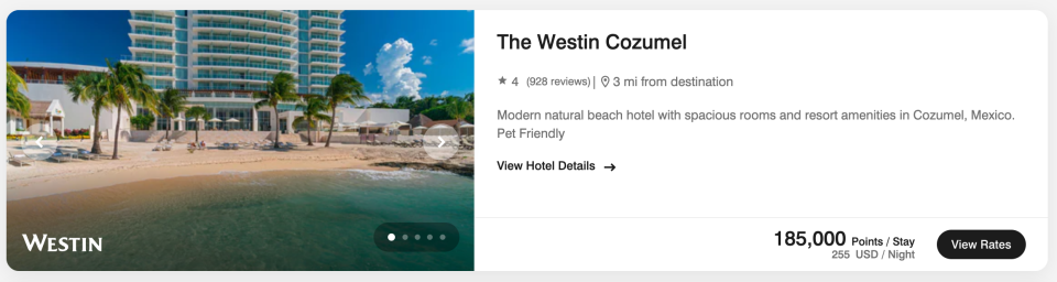 Westin Cozumel screenshot