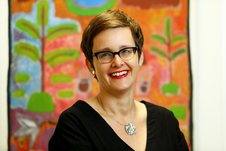 A portrait image of Dr Janin Bredehoeft, CEO, Science in Australia Gender Equity.