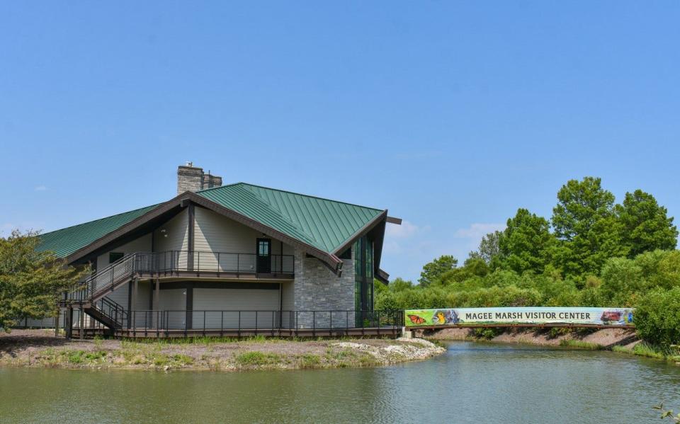 The newly renovated Magee Marsh Visitor Center which was dedicated in May features several educational and entertaining displays as well as upstairs marsh viewing areas.