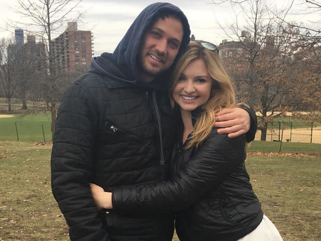 <p>Alyssa Ingham Instagram</p> Stevin John and his fiancée Alyssa Ingham pose for a photo