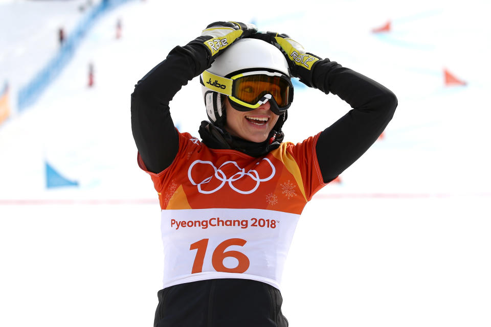 Sie konnte dabei ein zweites Mal Gold erringen: Nach dem Super G klappte es für Ester Ledecka auch auf dem Snowboard.