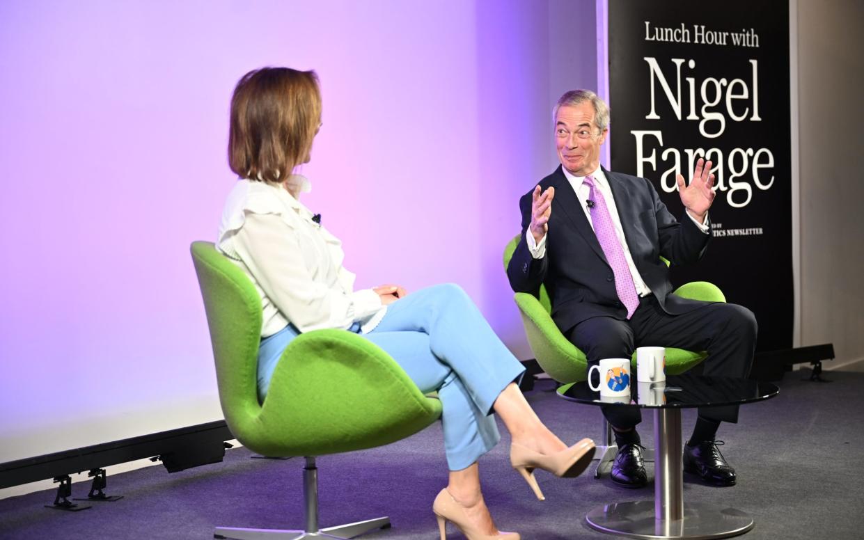 LUNCH HOUR WITH NIGEL FARAGE & CAMILLA TOMINEY