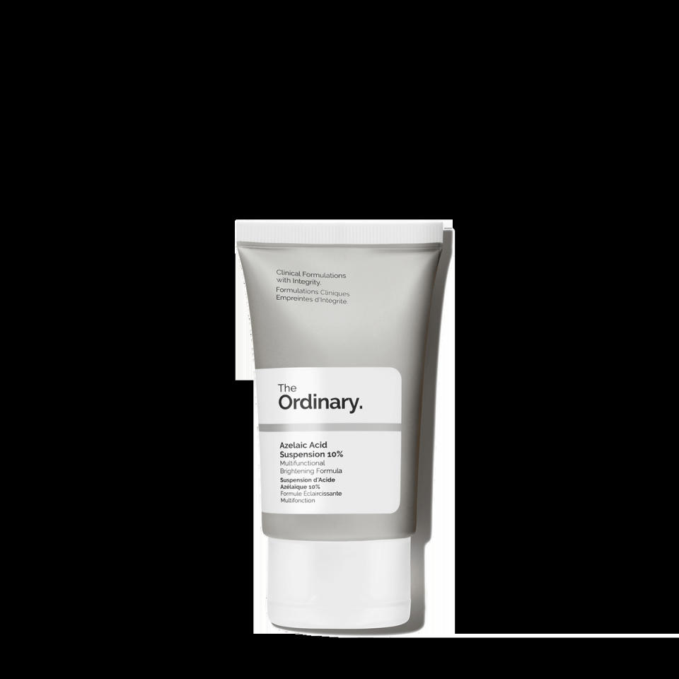 Azelaic Acid 10% Suspension Brightening Cream. Image via The Ordinary.