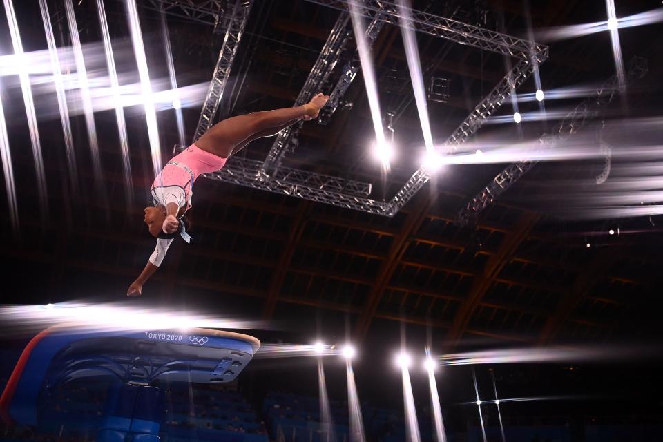 巴西體操運動員Rebeca Andrade。(Photo by LOIC VENANCE/AFP via Getty Images)