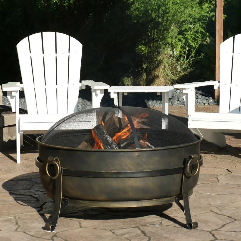 Flanigan Steel Wood Burning Fire Pit