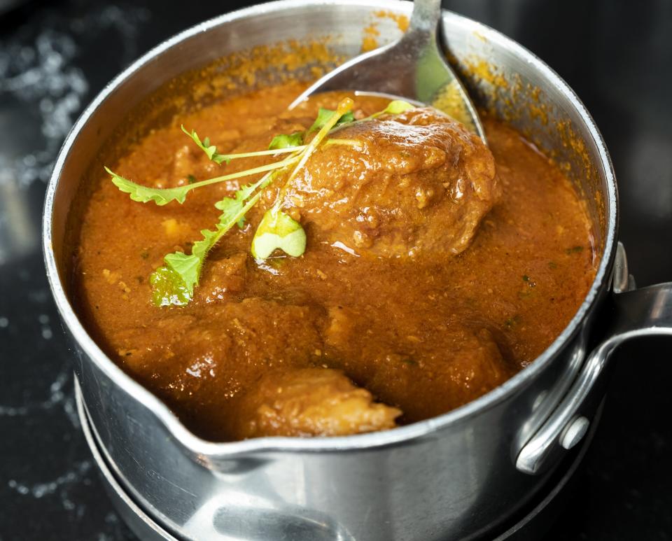 a pot of curry