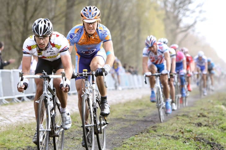 <span class="article__caption">Farrar, shown here racing the 2008 edition, became the only American to win Scheldeprijs.</span> (Photo: Tim De Waele/Getty Images)