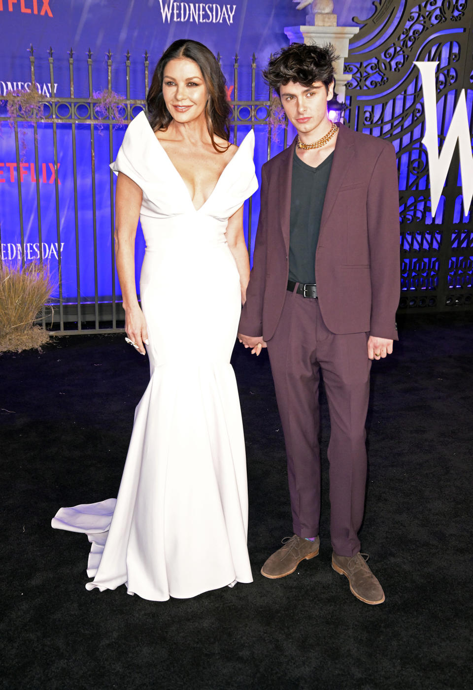 Catherine Zeta-Jones attends the world premiere of Netflix's 