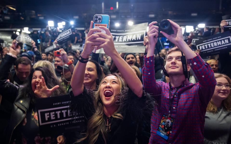 Supporters of John Fetterman - JIM LO SCALZO/EPA-EFE/Shutterstoc