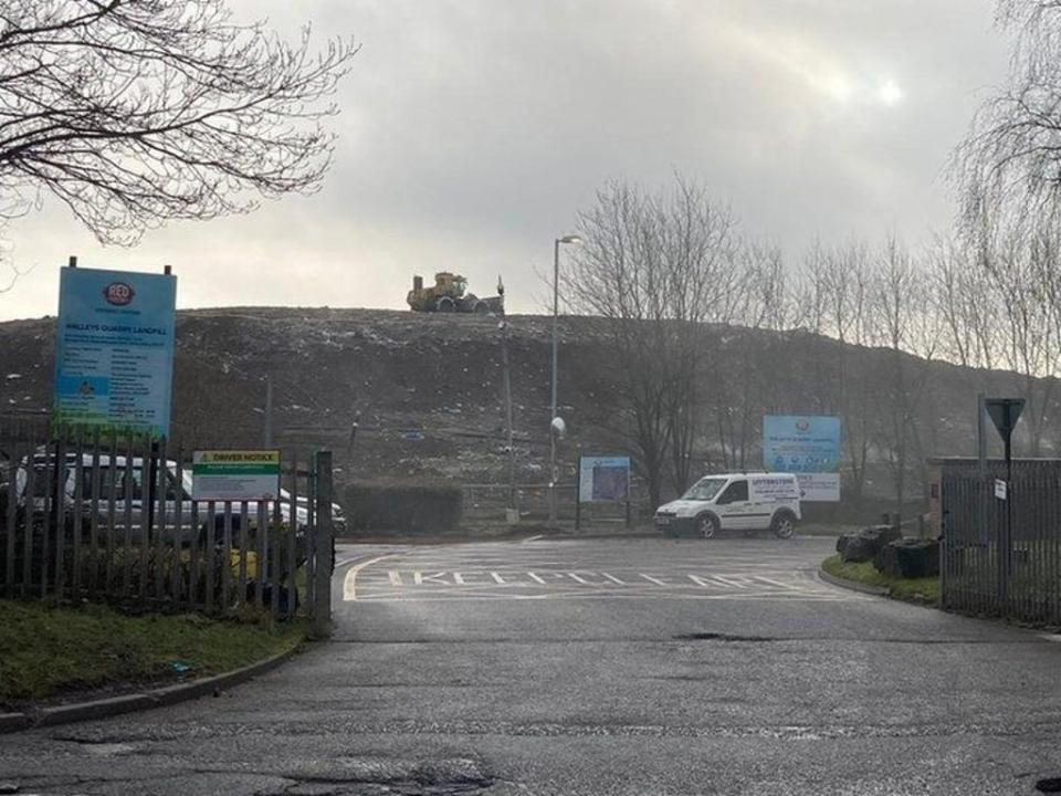 Walleys landfill near Newcastle-under-Lyme in north Staffordshire ( )