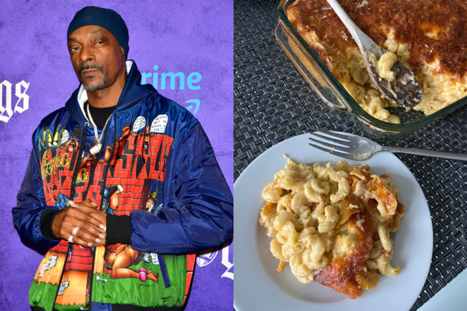 <p>IMAGO / MediaPunch / Dante Parker</p><p>What takes Snoop Dogg's riff on the classic comfort food to the next level? The addition of nutmeg and Worcestershire sauce, which combine to provide an added level of pizzazz. Oh, and there's also a generous layer of baked cheese on top. This really is the return of the mac(k)!</p><p><strong>Get the recipe: </strong><strong><a href="https://www.yahoo.com/lifestyle/snoop-doggs-rich-creamy-mac-143000837.html" data-ylk="slk:Snoop Dogg's Rich and Creamy Mac & Cheese Is in a Class of Its Own;elm:context_link;itc:0;sec:content-canvas;outcm:mb_qualified_link;_E:mb_qualified_link;ct:story;" class="link  yahoo-link">Snoop Dogg's Rich and Creamy Mac & Cheese Is in a Class of Its Own</a></strong></p>