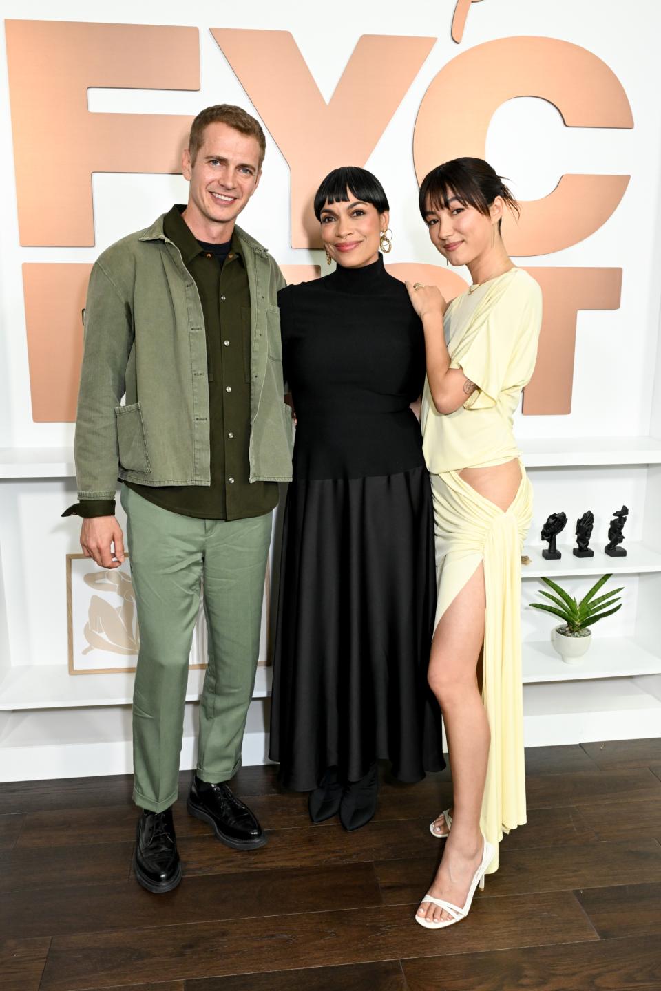 Hayden Christensen, Rosario Dawson, Natasha Liu Bordizzo, ahsoka, Rosario Dawson at the "Ahsoka" FYC Event held at the DGA Theater on June 2, 2024 in Los Angeles.