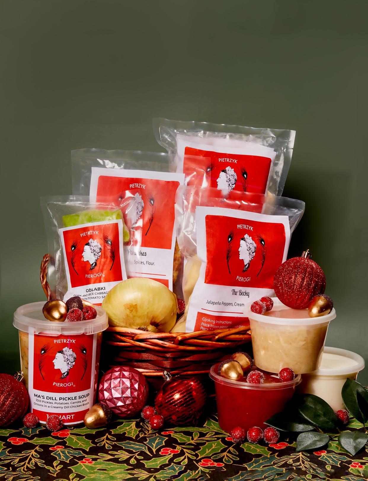 Pietrzyk Pierogi offers a huge variety of its pierogi for mall order as well ask gift baskets.