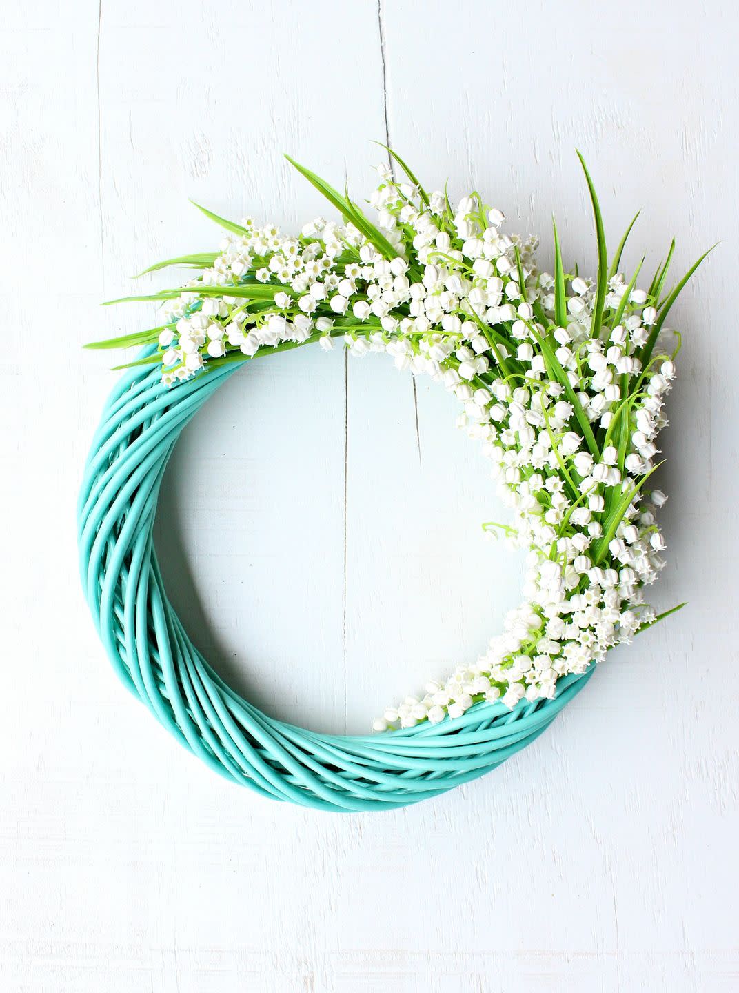 lily of the valley flower easter wreath