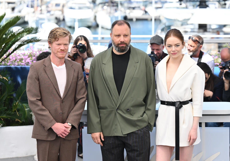 Jesse Plemons, Yorgos Lanthimos and Emma Stone