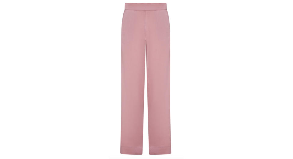 LONDON DUSTY ROSE SILK PYJAMA BOTTOM