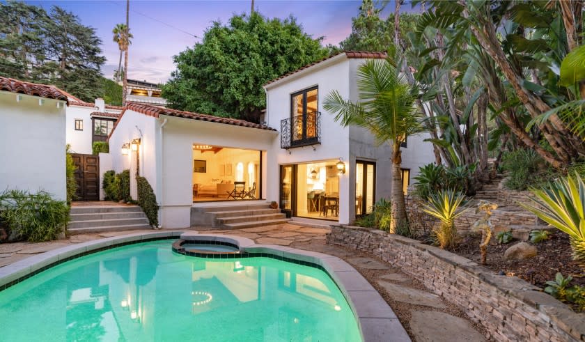 Built in 1926, the Spanish-style spot once served as the model home for the Hollywoodland development.