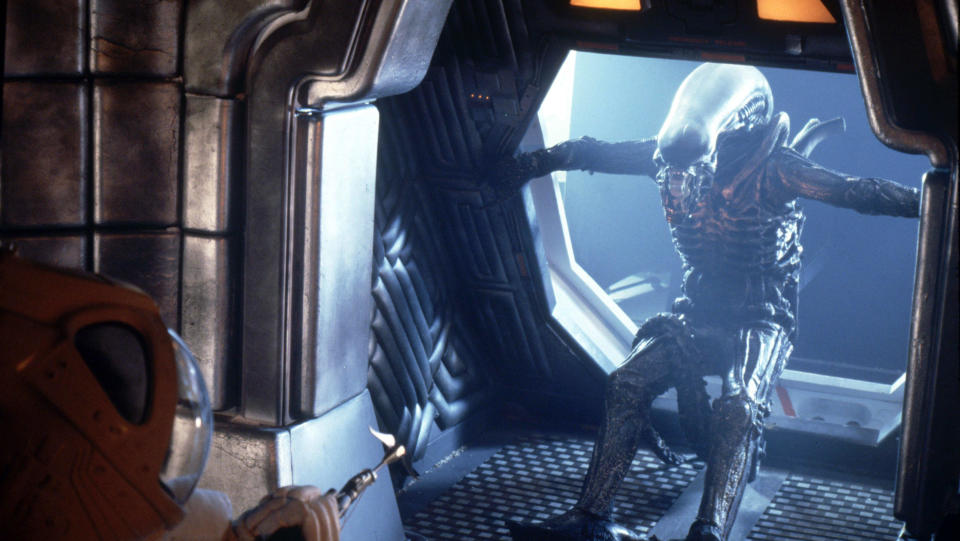 Alien: Romulus reveals that the original xenomorph survived its ejection into space. (20th Century Studios/Alamy)