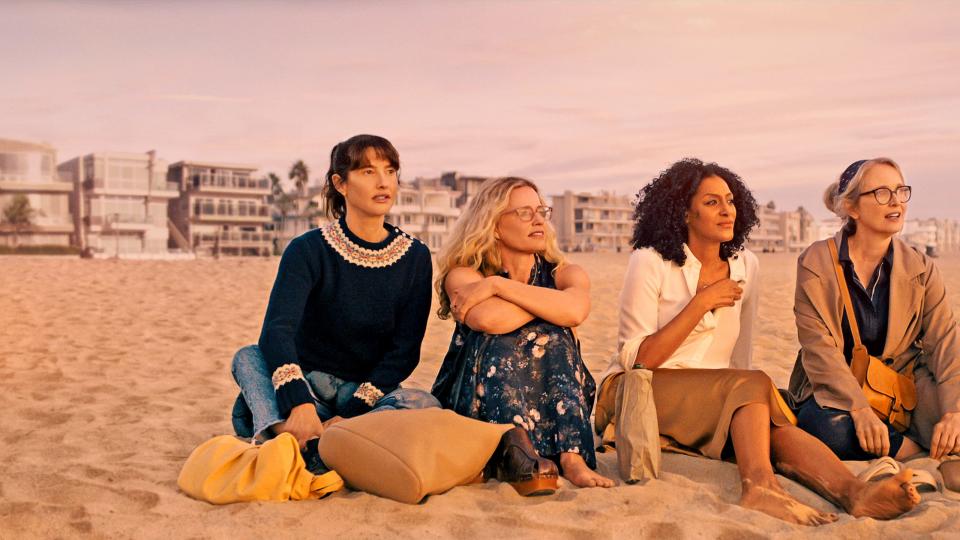 The women from "On the Verge" cast (left to right): Alexia Landeau, Elisabeth Shue, Sarah Jones and Julie Delpy.