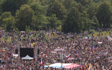 Protest rally demanding resignation of Czech Prime Minister Andrej Babis in Prague