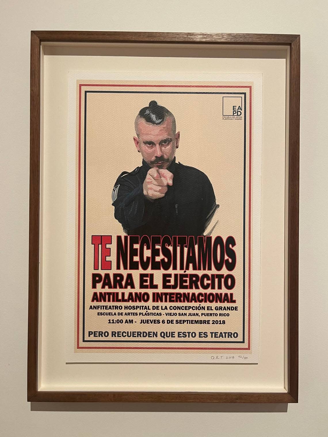 “La Novísima Declaración Internacional Antillana” by Quintín Rivera Toro at the FIU Patricia and Philip Frost Art Museum.