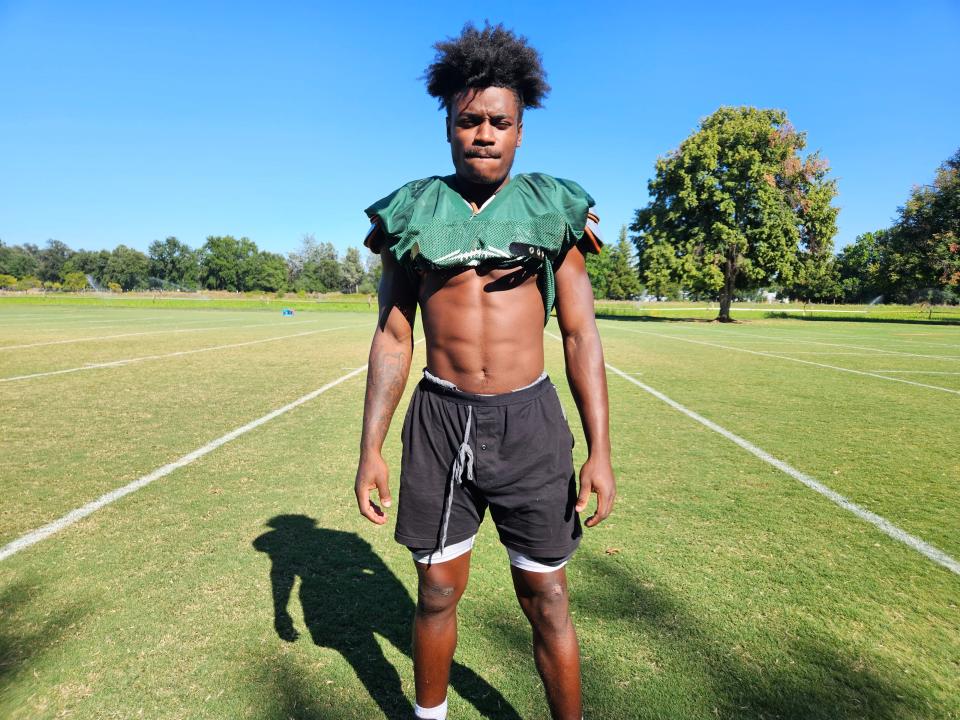 Shasta College sophomore defensive back Kaden Bryant from Statesboro, Georgia.