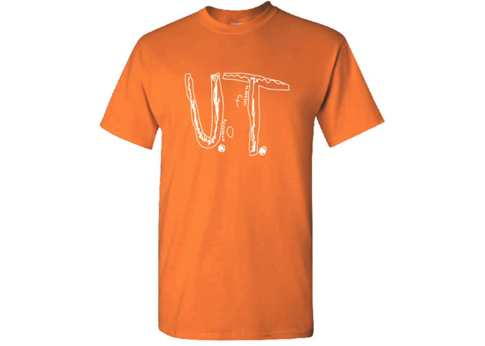 The University of Tennessee took the boy’s design and make it an official school T-shirt. Source: Twitter / @UTVolShop 