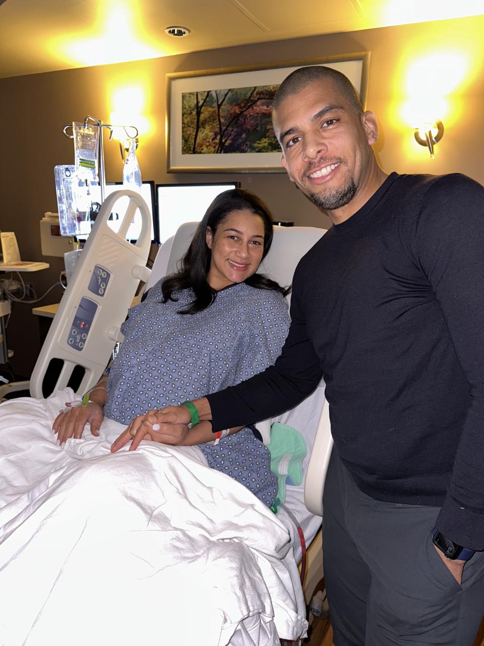 Morgan Radford and David Williams before the birth of their daughter (Courtesy Morgan Radford)