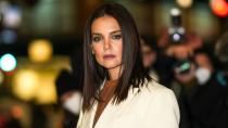 <p> If you love the look of burgundy or dark red lipstick but find the shades quite intimidating, consider a cool mauve instead. </p> <p> Katie Holmes looked so chic and autumnal when she paired a grey/purple mauve with an equally smoky eyeshadow look. </p>