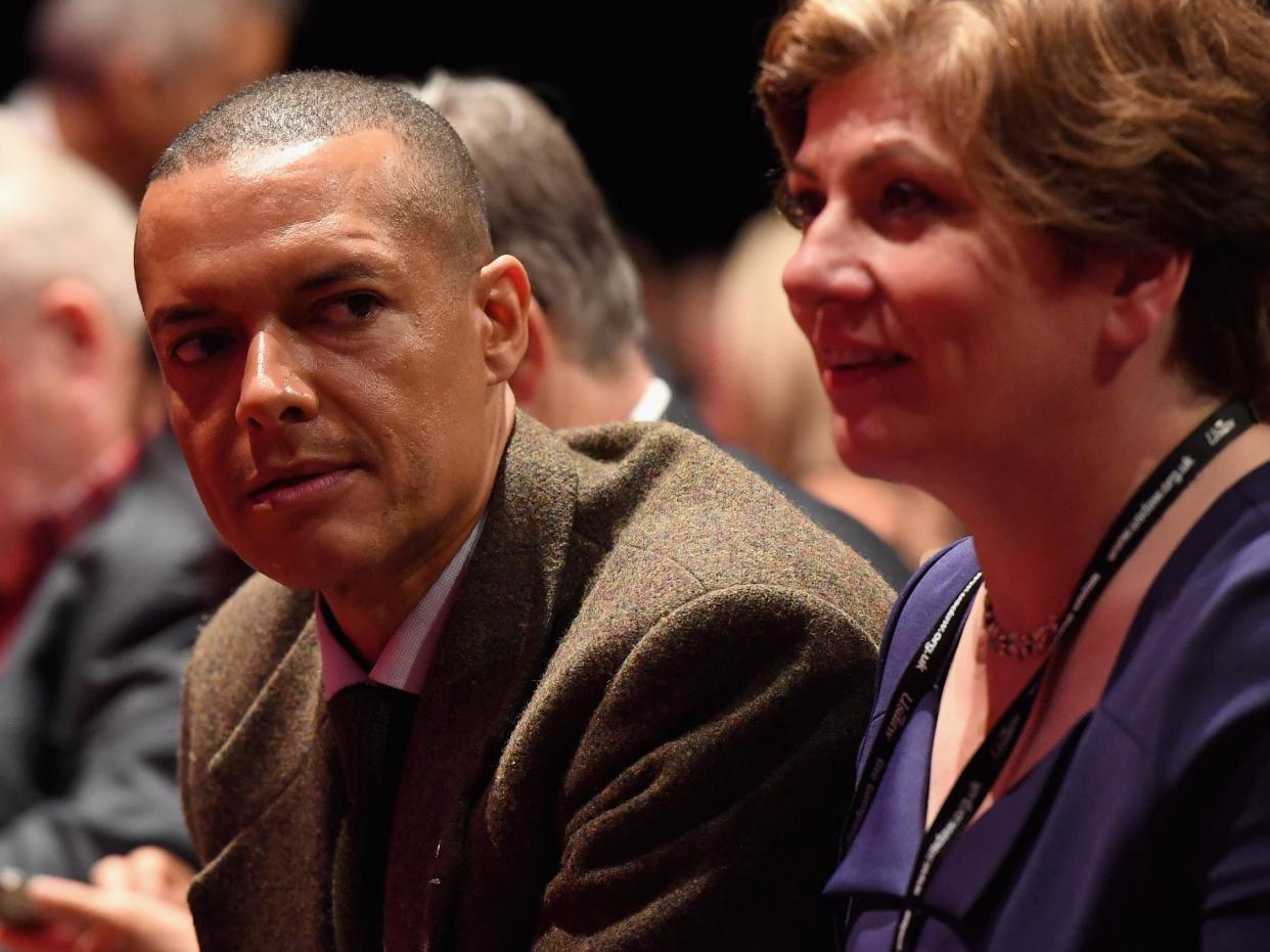 Mr Lewis, pictured with Emily Thornberry, said Labour MPs should use the leadership contest to listen to one another: Getty Images