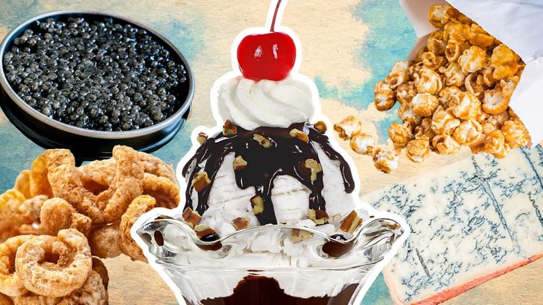 Sundae and variety of toppings