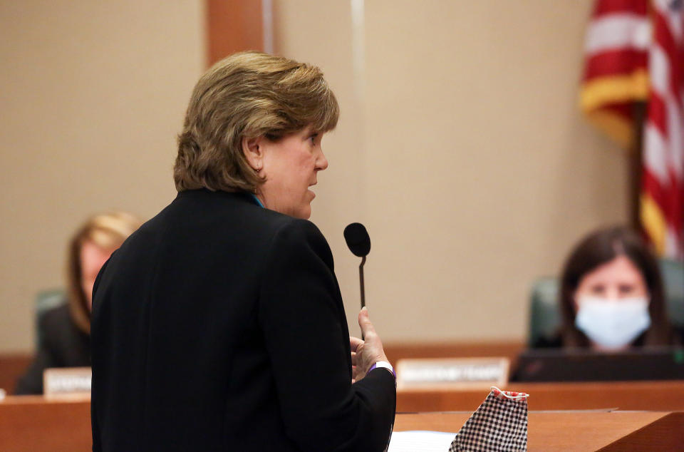 Stacy Wilson, president of Children's Hospital Association of Texas, said she supports protecting families but worries about unintended consequences of proposed reforms. (Elizabeth Conley / Houston Chronicle)